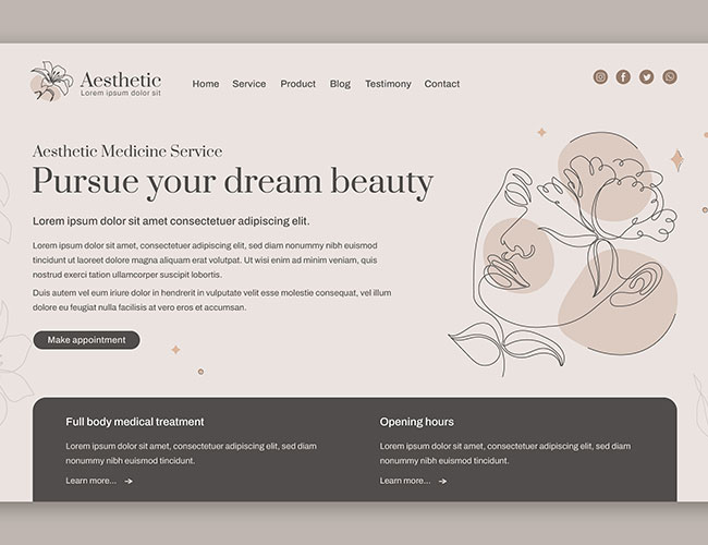 Aesthetic Website SEO